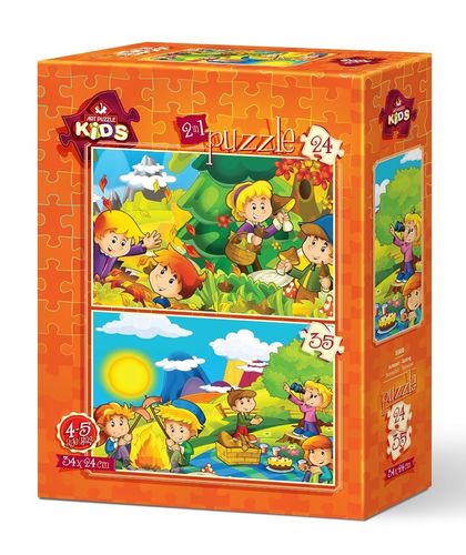 Art Puzzle Kids - Autumn - Spring - 2er-Set