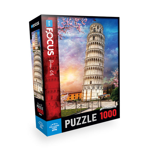 Blue Focus - Pisa Leaning Tower - 1000 Teile