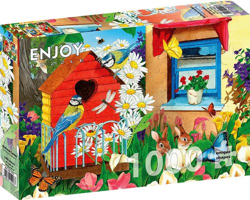 Enjoy Puzzle - Birdhouse Garden - 1000 Teile