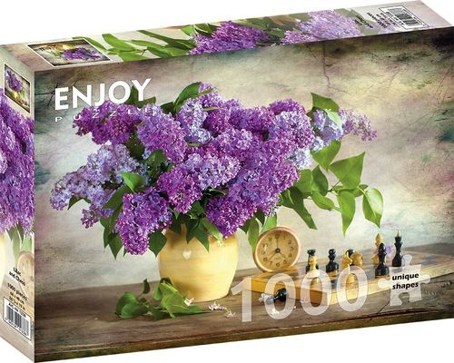 Enjoy Puzzle - Lilac and Chess - 1000 Teile