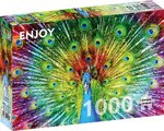 Enjoy Puzzle - Colorful Peacock - 1000 Teile