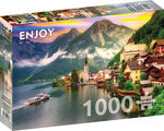 Enjoy Puzzle - Hallstatt Town at Sunset, Austria - 1000 Teile