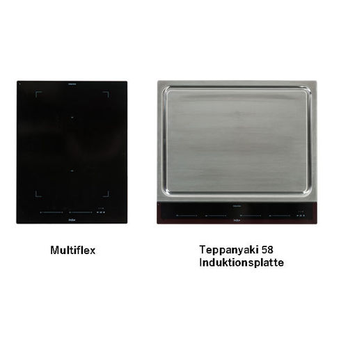 Indu+ Bilba (CookBoy) mit Induktionsplatte Multi-Zone und Teppanyaki 580 mm