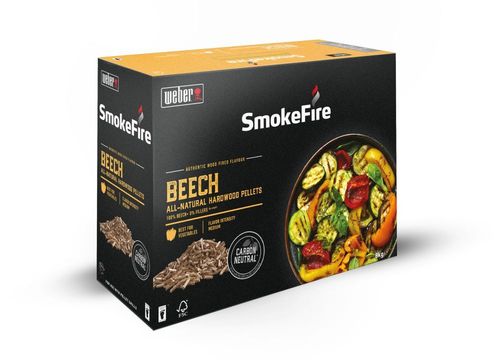 Weber BBQ Holzpellets - Buche - für Pelletgrills und -smoker - 8kg