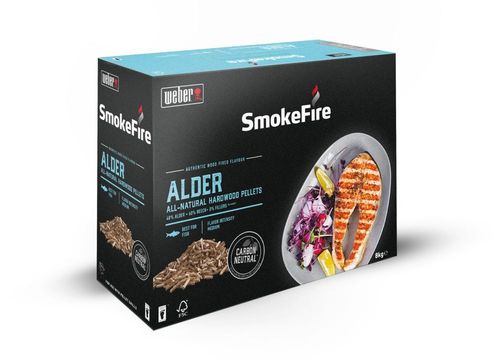 Weber BBQ Holzpellets - Erle - für Pelletgrills und -smoker - 8kg