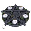 Wiccan Pentagramm Teelicht Kerzenhalter 25.5cm