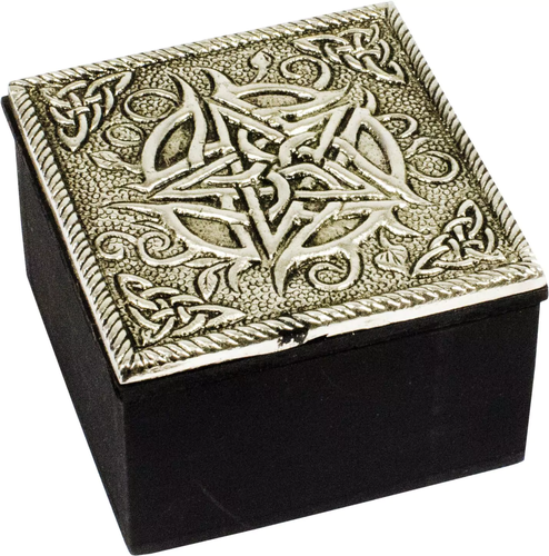 Aufbewahrungsbox Metall Pentagramm klein
