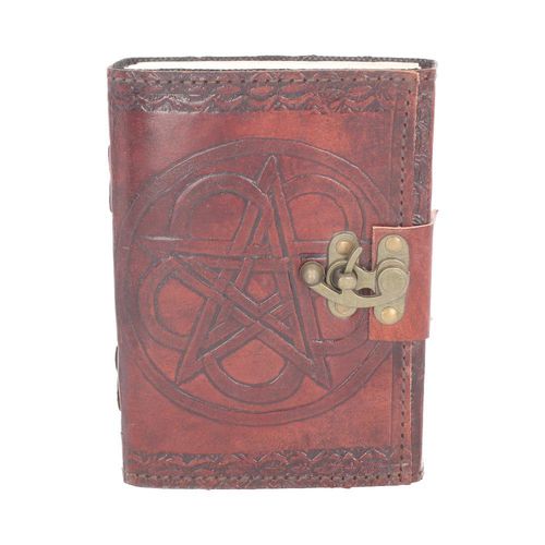 Pentagram Leather Embossed Journal & Lock