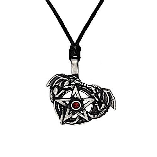 The Adder Dragons Wiccan Amulet Necklace