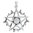 Pentagramm-Anhänger mit springenden Hasen mit Mondstein 925er Sterling Silber
