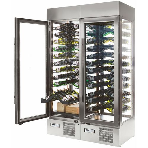 Xi Cool Premium 1300E - 2-Türen - 2-Zonen Weinklimaschrank Set
